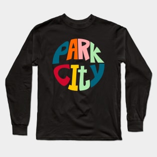 Park City Colorful Circle Graphic Long Sleeve T-Shirt